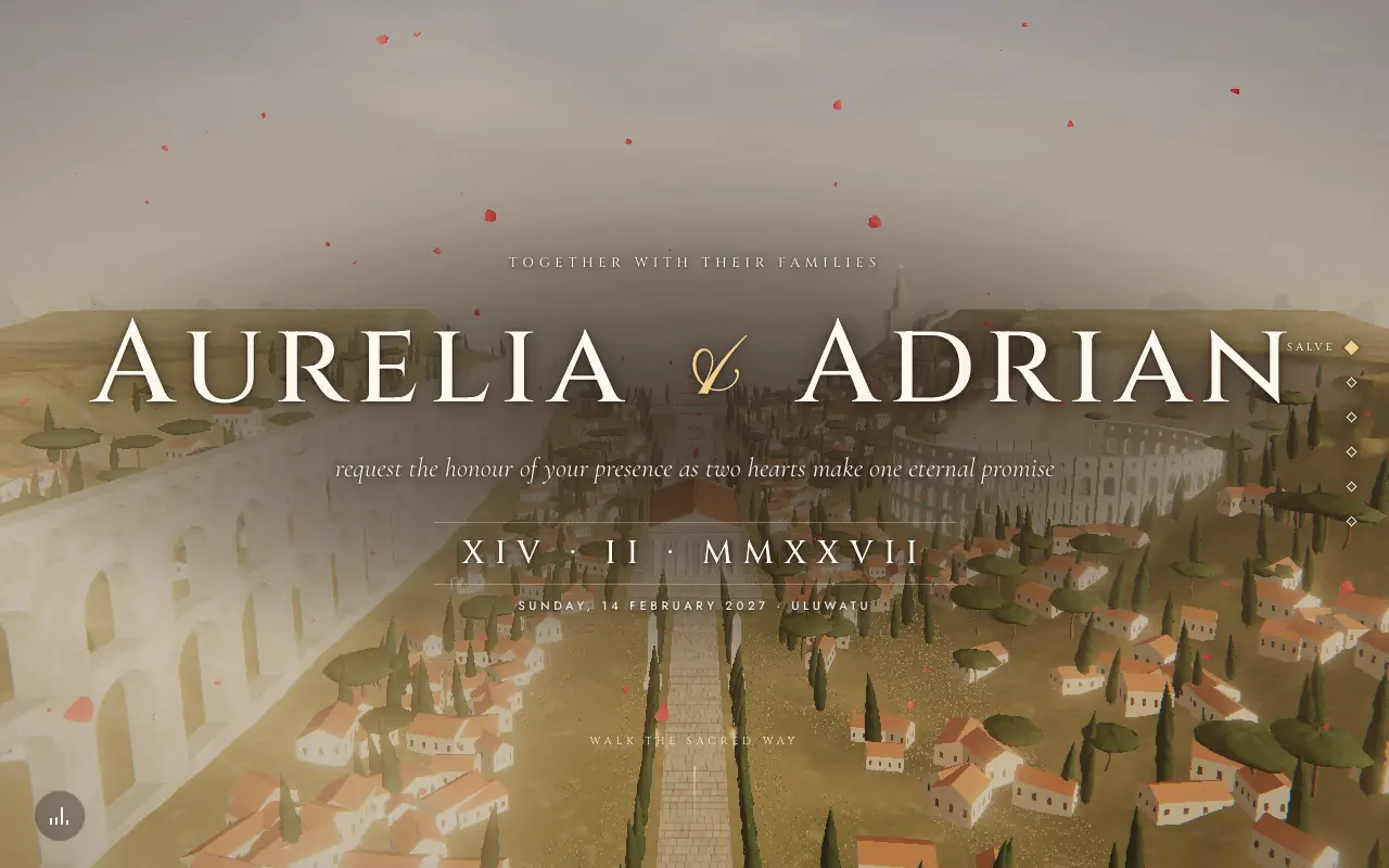 Aeterna invitation cover