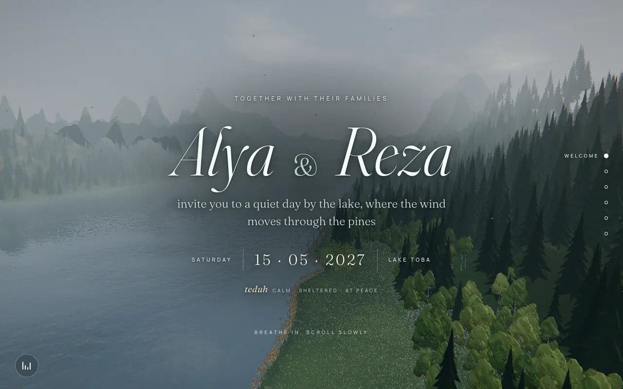 Teduh invitation cover